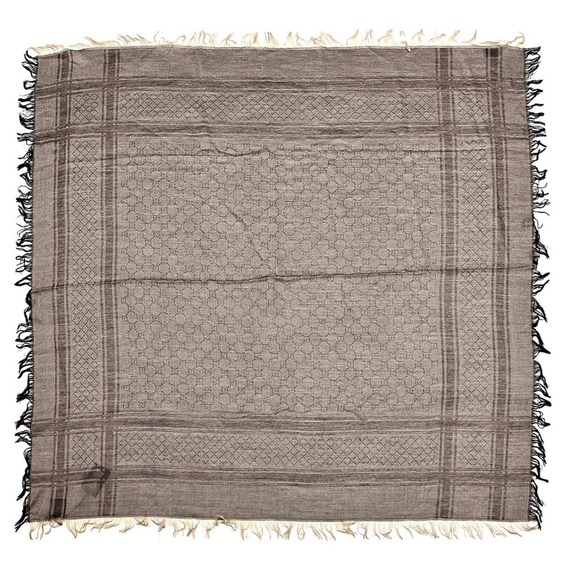 NEW Gucci GG Guccissima Monogram Surviee Scarf in Brown - Picture 7 of 8